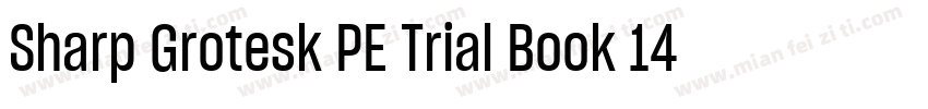 Sharp Grotesk PE Trial Book 14字体转换